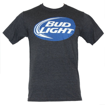 Bud Light Mens T-Shirt  -  Classic Circle Blue & White Logo Image
