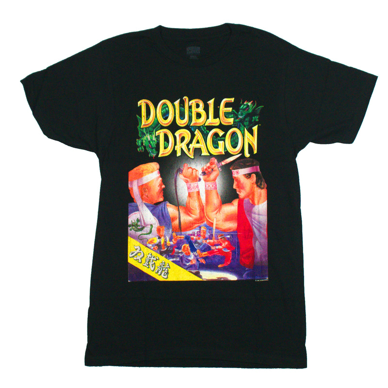 Double Dragon Mens T-Shirt - Classic NES Nintendo Box Art