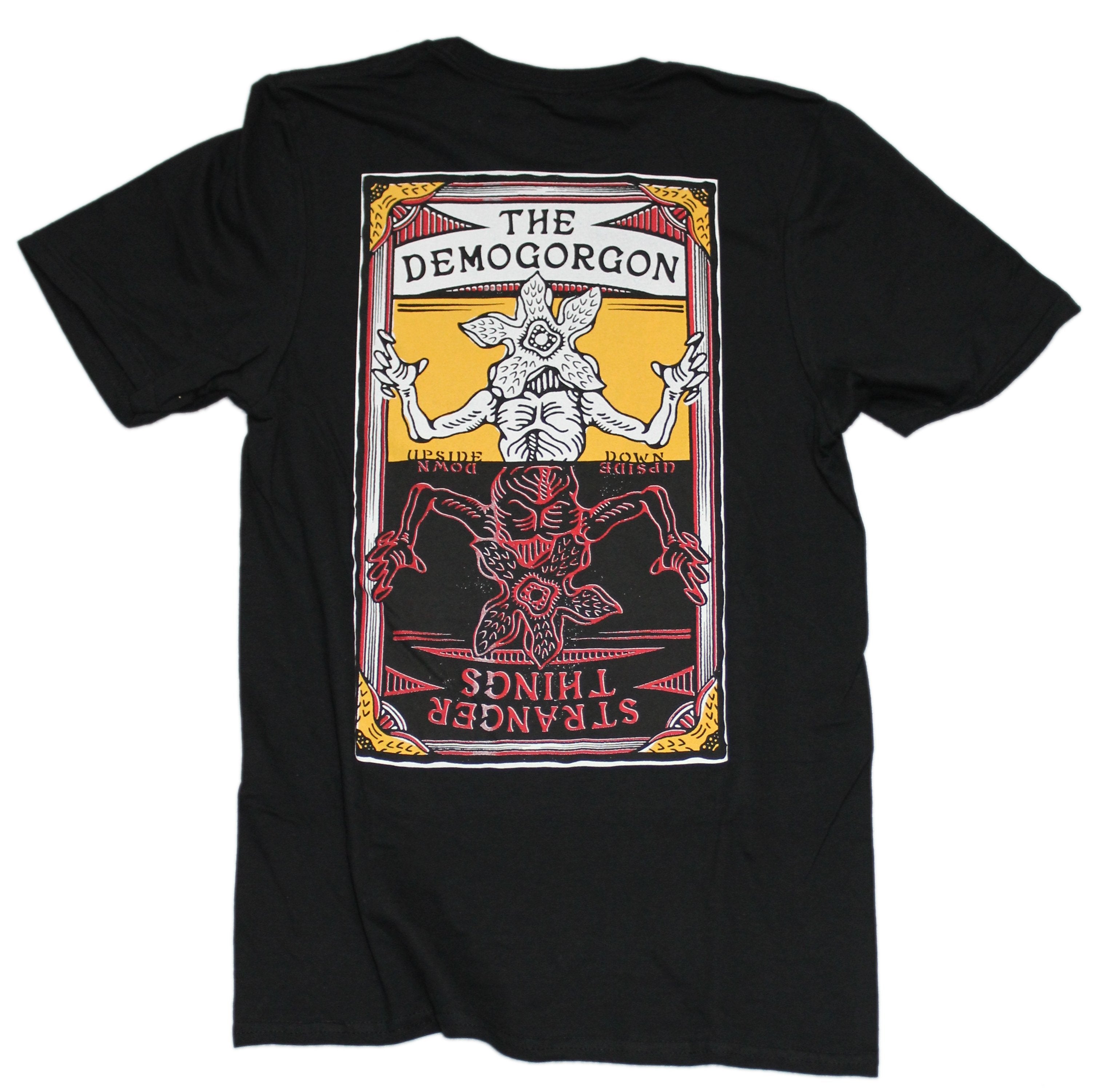 Stranger Things Mens T-Shirt - HFC Front Demogorgon Back