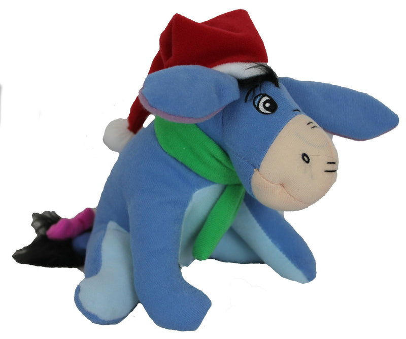Winnie the Pooh "Eeyore" in Santa Hat 6" Stuffed Plush Toy