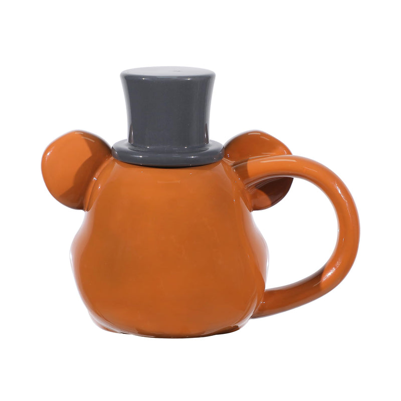 Five Nights At Freddy's Sculpted Freddy Fazbear Ceramic Mug With Hat Lid 23 oz