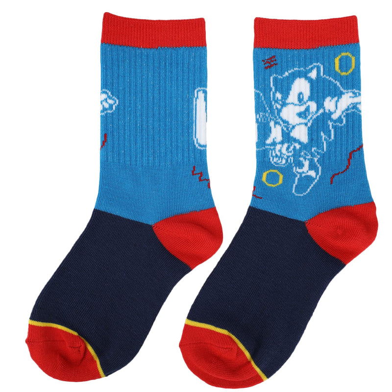 Sonic The Hedgehog Kids Crew Socks (3-Pack)