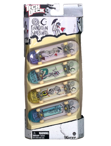 Tech Deck Vintage Foundation Skateboards 4 Pack 96mm Sealed