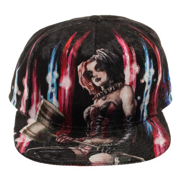 Harley Quinn Snapback Hat Velvet Snapback Hat Gift Hat Snapback-OSFA