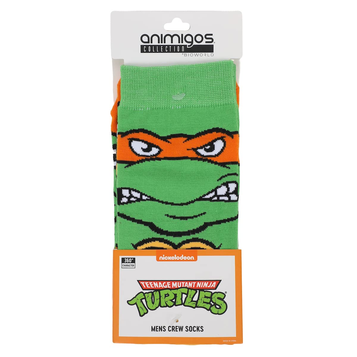 Bioworld Teenage Mutant Ninja Turtles Animigos Men’s Crew Socks