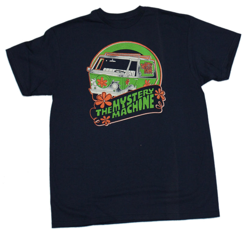 Scooby Doo Mens T-Shirt Mystery Machine Green Over Logo