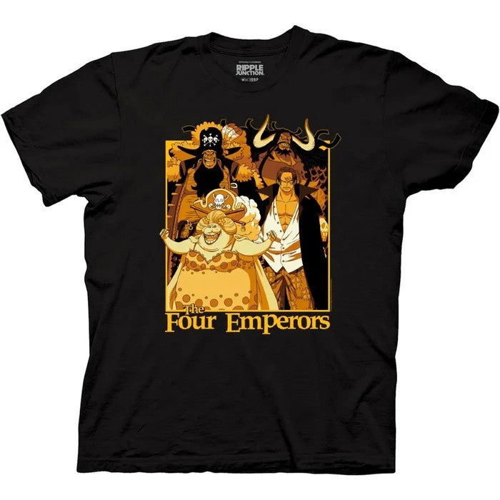 One Piece Mens T-Shirt - The Four Emperors Yellow Tint - Inmyparentsbasement.com