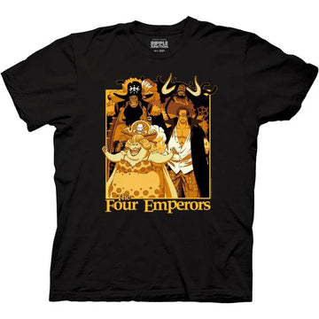 One Piece Mens T-Shirt - The Four Emperors Yellow Tint