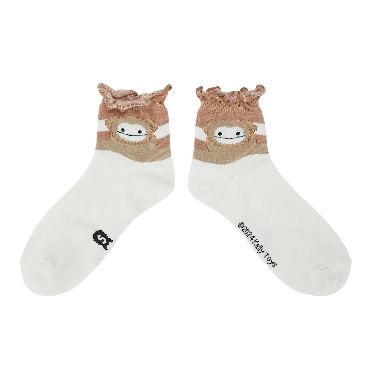 Bioworld Squishmallows Sunny Maritza & Benny Women's 3-Pair Women's Casual Quarter Crew Ankle Socks With Lettuce Edge Cuffs