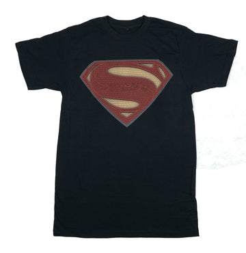 Superman Mens T-Shirt - Tread Plate Style Logo