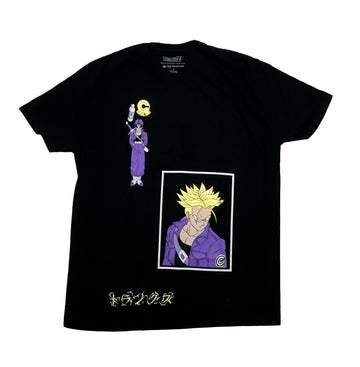 Dragon Ball Z Mens T-Shirt - Capsule Corps Trunks Gold Emblem Box