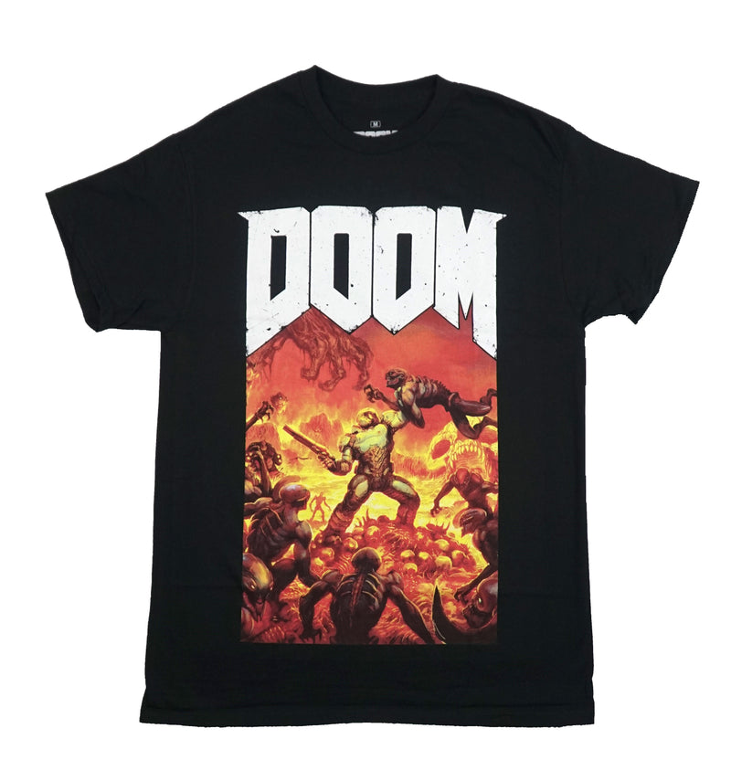 Doom Mens T-Shirt - Game Art Oversize Print