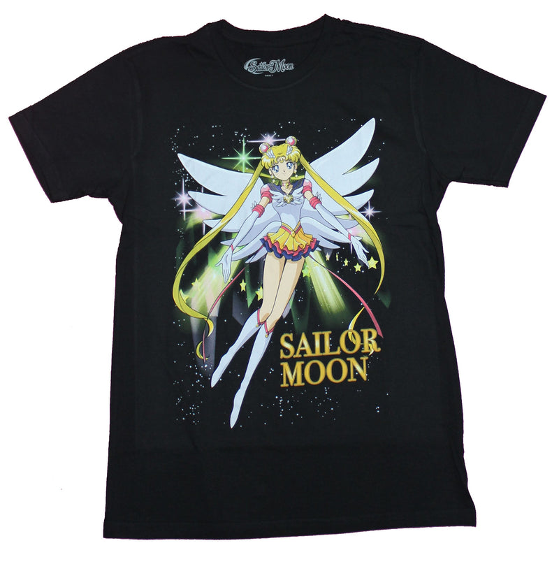 Sailor Moon Mens T-Shirt - Floating Yellow Power Image