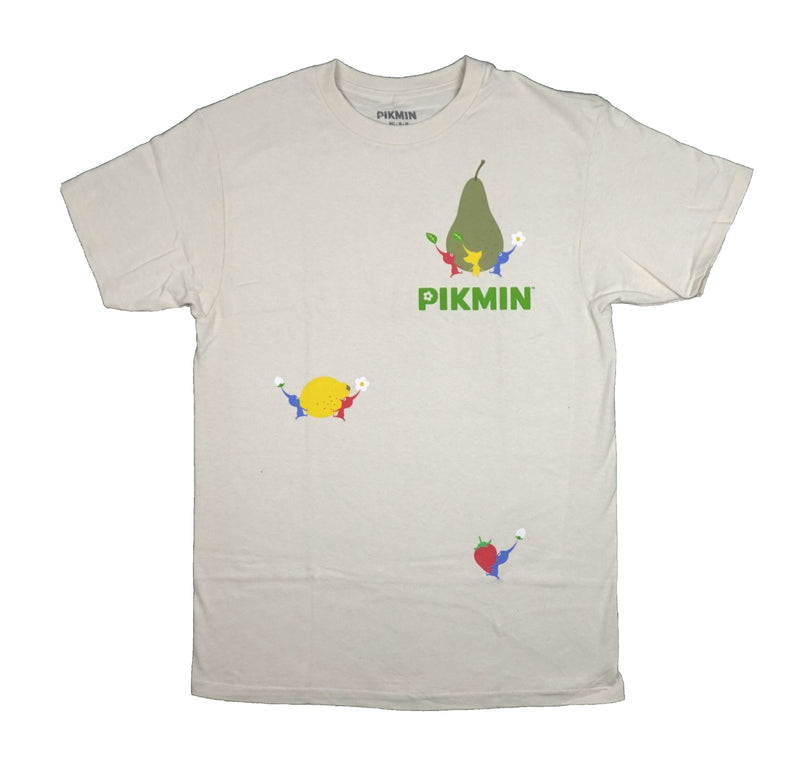 Pikmin Mens T-Shirt - Fruit Carrying Pikmins Front & Back