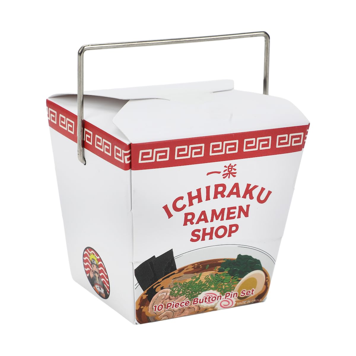 Naruto Ichiraku Ramen 10 Piece Button Pin Box Set