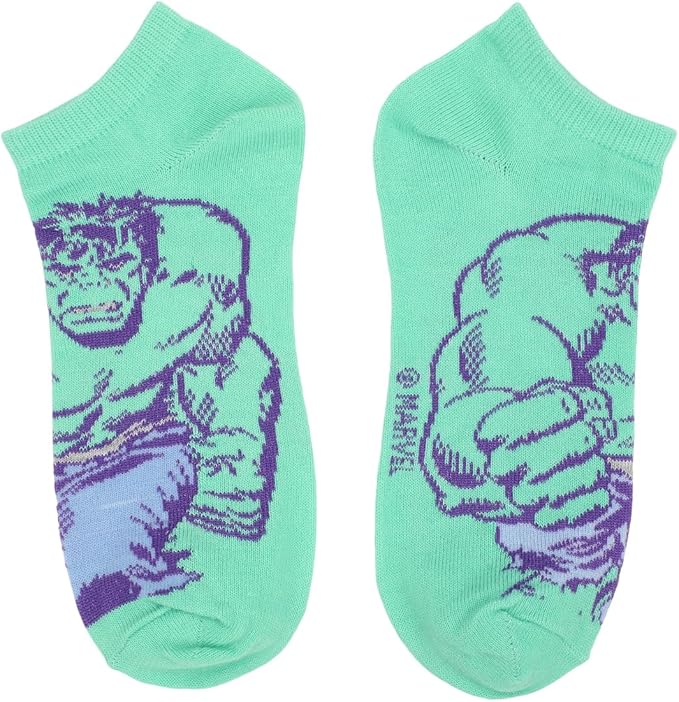 Bioworld Marvel Avengers Superheroes -  Adult-Female Modern 5 Pack Ankle Socks