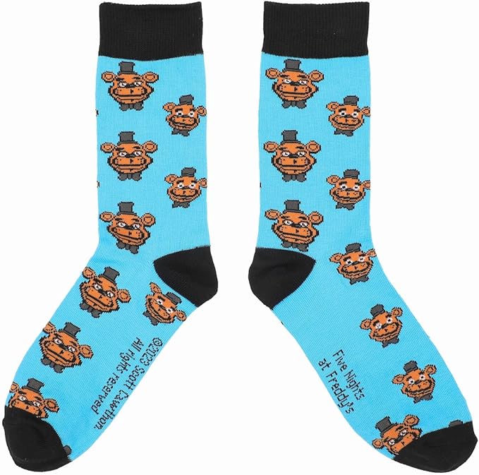 Bioworld Five Nights at Freddy's Adult Casual Crew Socks (Pack of 5)