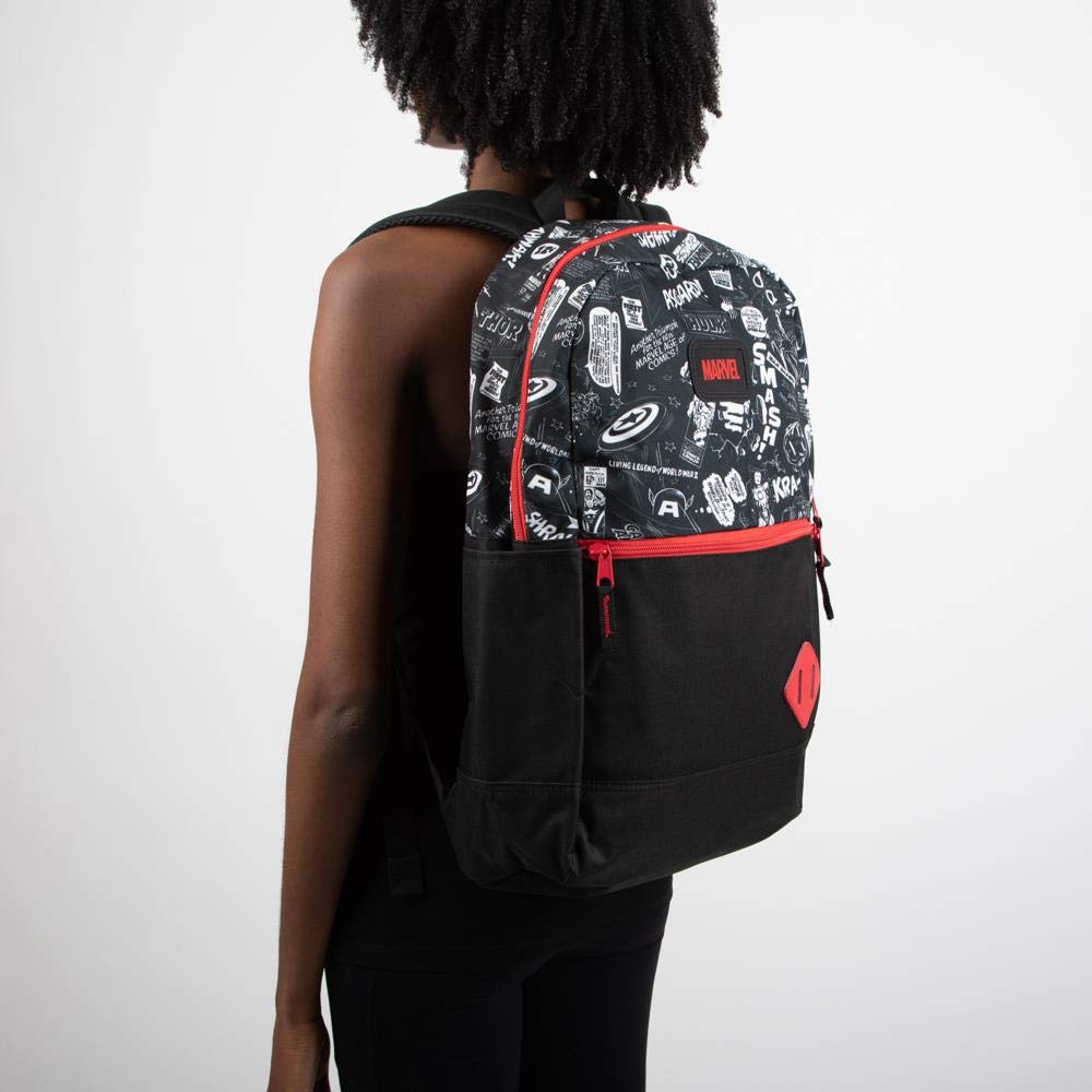 Marvel Comic Book Superhero Speech Bubble Tech Backpack