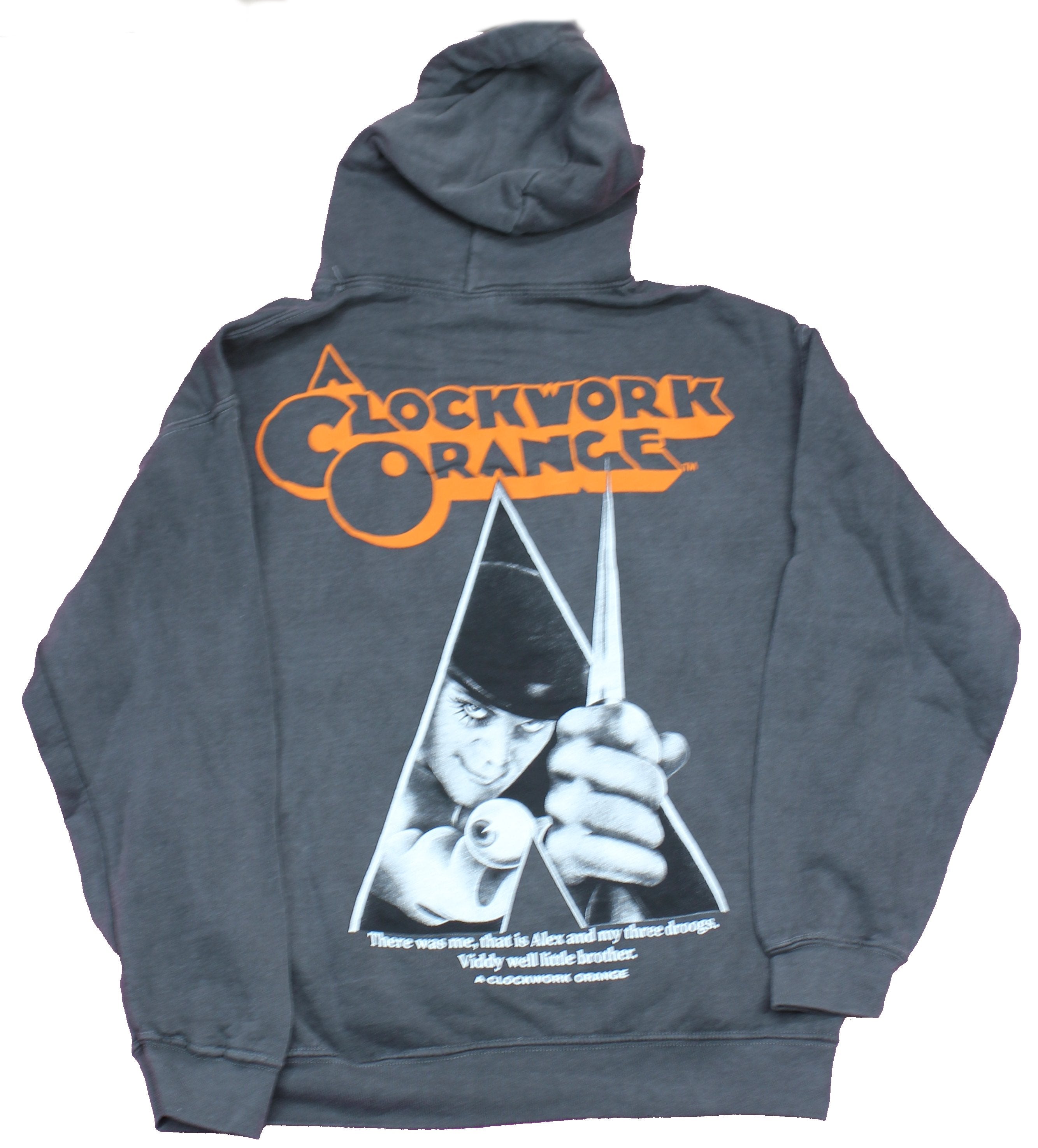 A Clockwork Orange Mens Pullover Hoodie- Logo Front Poster back