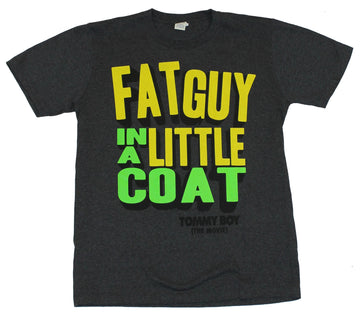 Tommy Boy Mens T-Shirt - "Fat Guy In a Little Coat" Word Logo Image