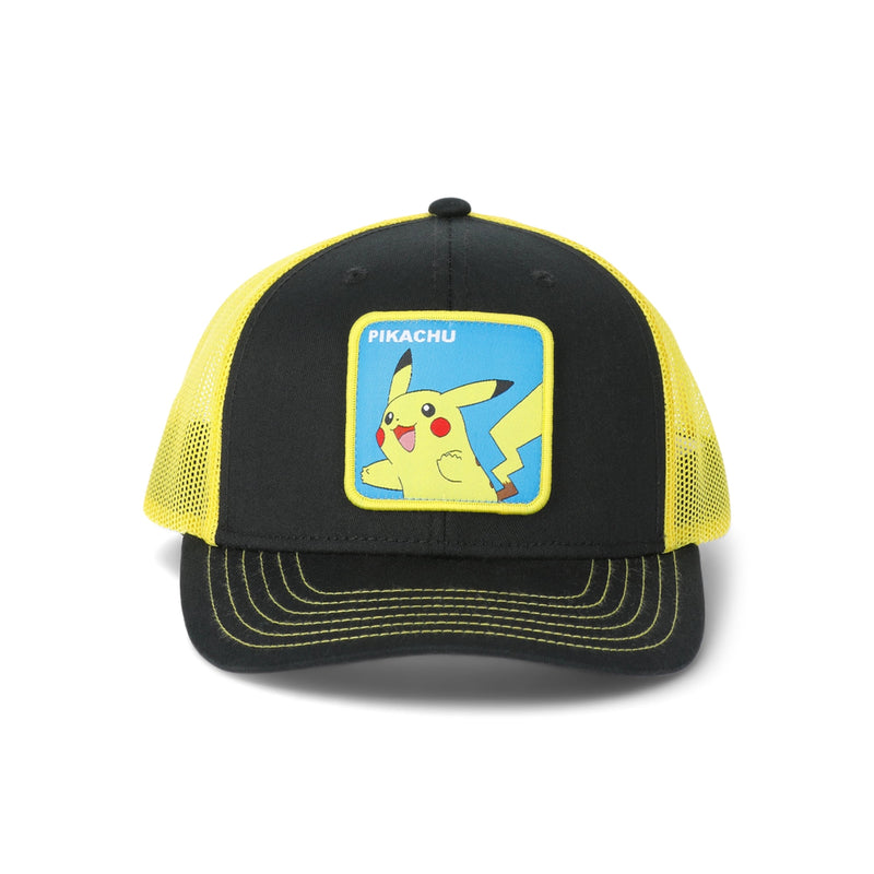 Pokemon Men’s Pikachu Adjustable Snapback Trucker Hat, One Size Fits Most