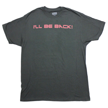 The Terminator Mens T-Shirt - I'll Be Back Schwarzenegger Image on Back