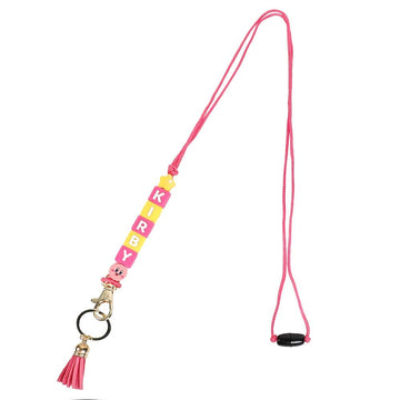 Bioworld Kirby Charm Lanyard and Tassel Keychain