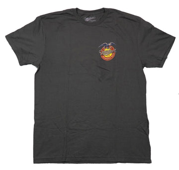 Miller Mens T-Shirt - Milwaukee Beer Lapel Logo Full Ad on Back