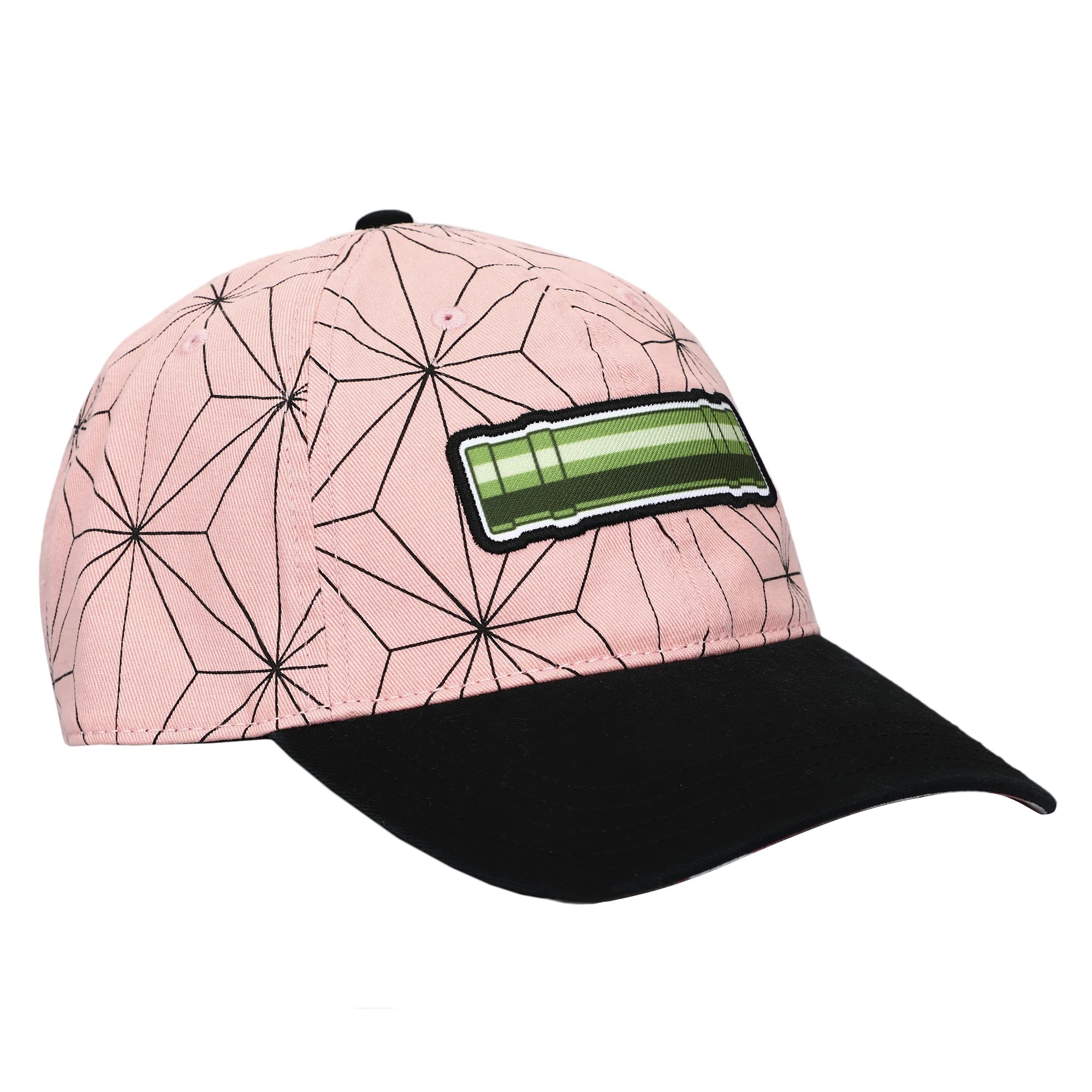 Demon Slayer Embroidered Season 1 Logo Black Adjustable Baseball Hat