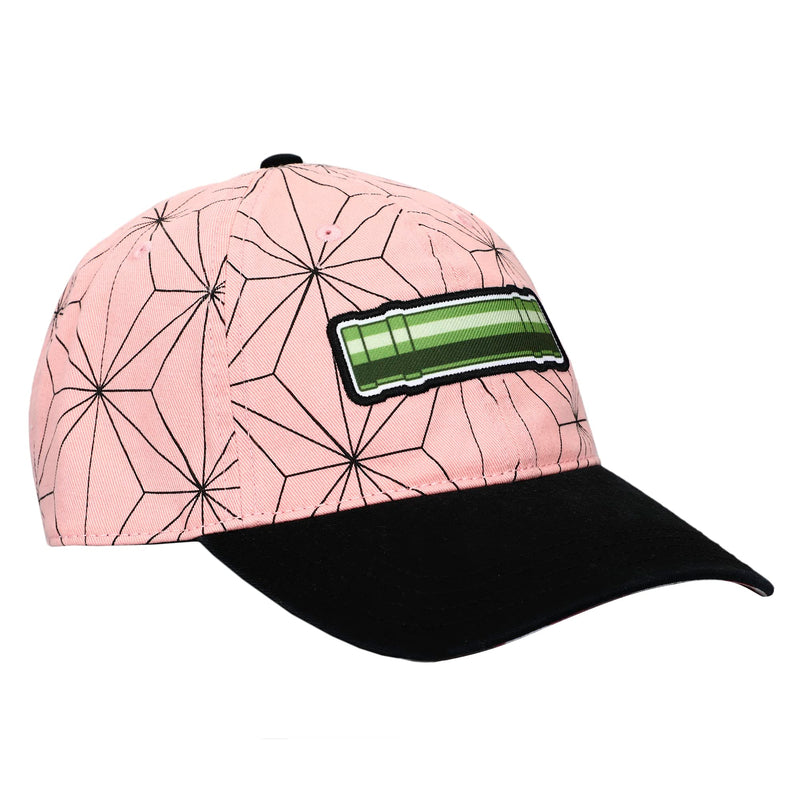 Demon Slayer Embroidered Season 1 Logo Black Adjustable Baseball Hat