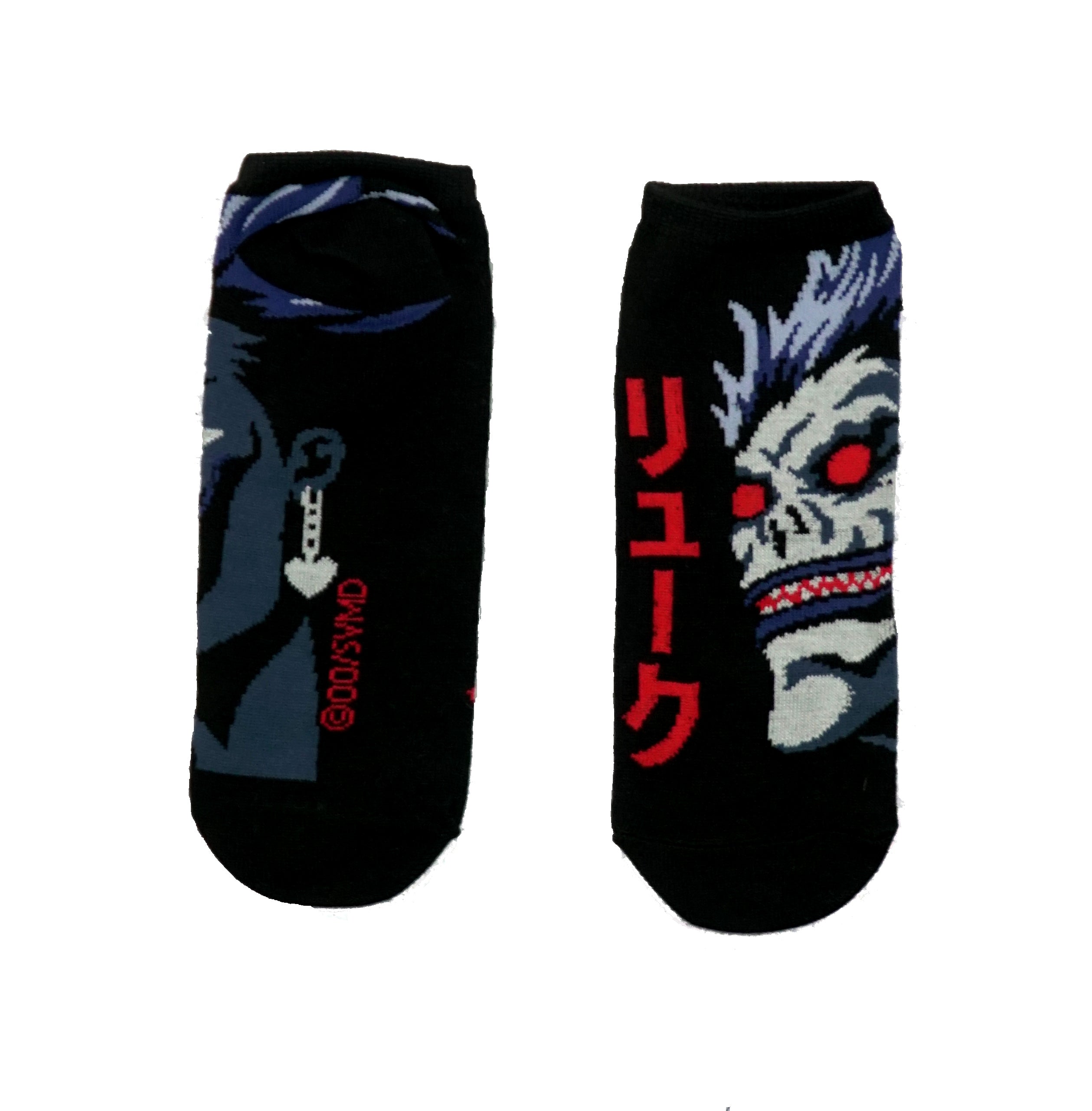 Deathnote Mens 3 Pack Crew Socks -Ryuk Sock Styles