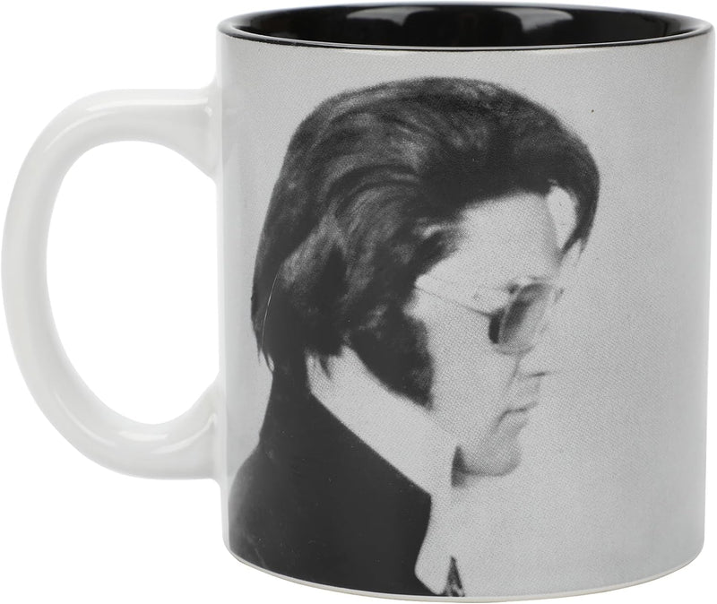 Bioworld Elvis Profile Art 16 Oz. Ceramic Mug