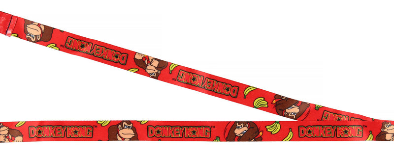 Nintendo Super Mario Donkey Kong Lanyard ID Badge Holder Lanyard w/Rubber Charm Pendant