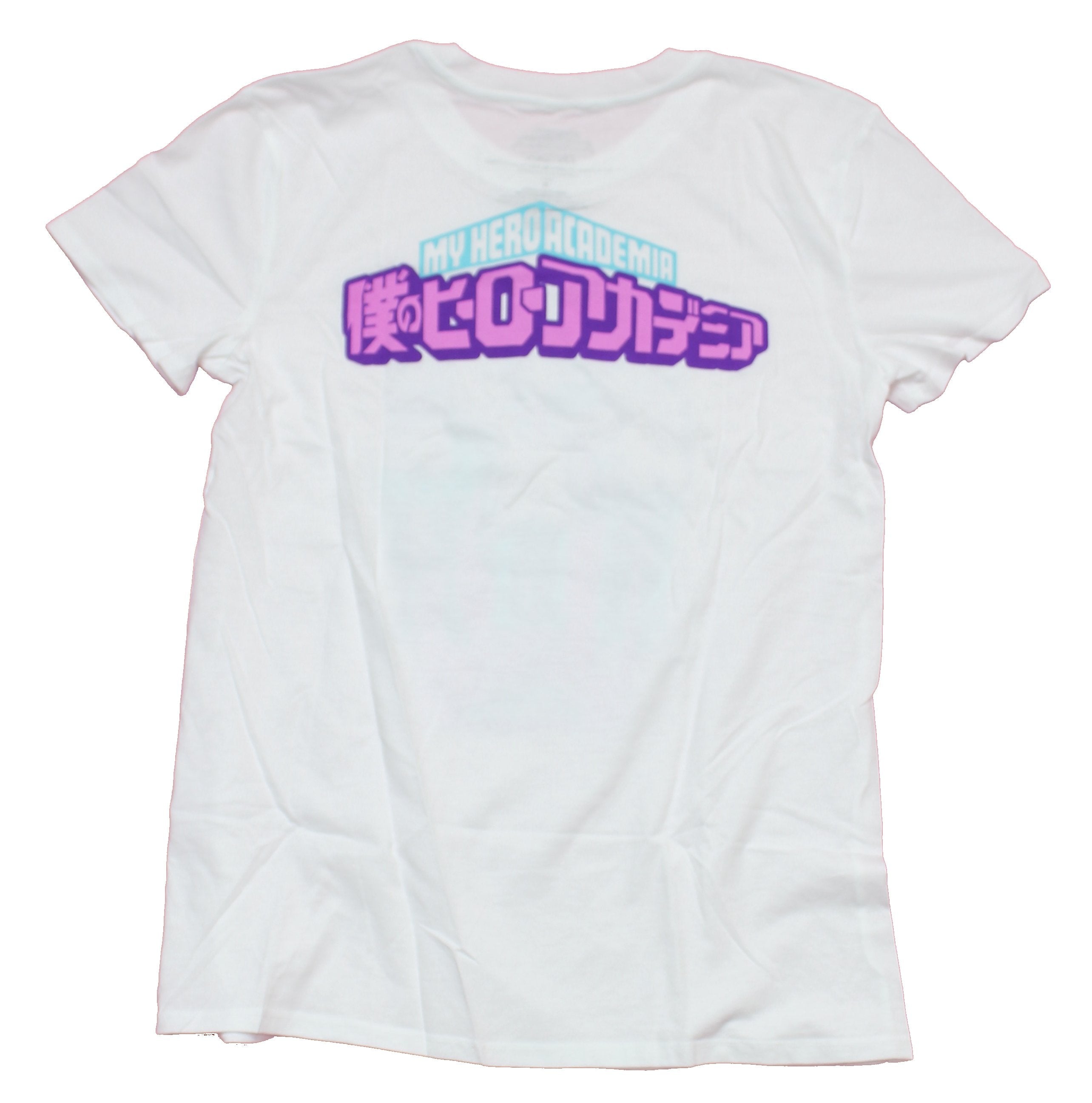 My Hero Academia Girls Juniors T-Shirt - Class 1A Deku in Front Purple Blue