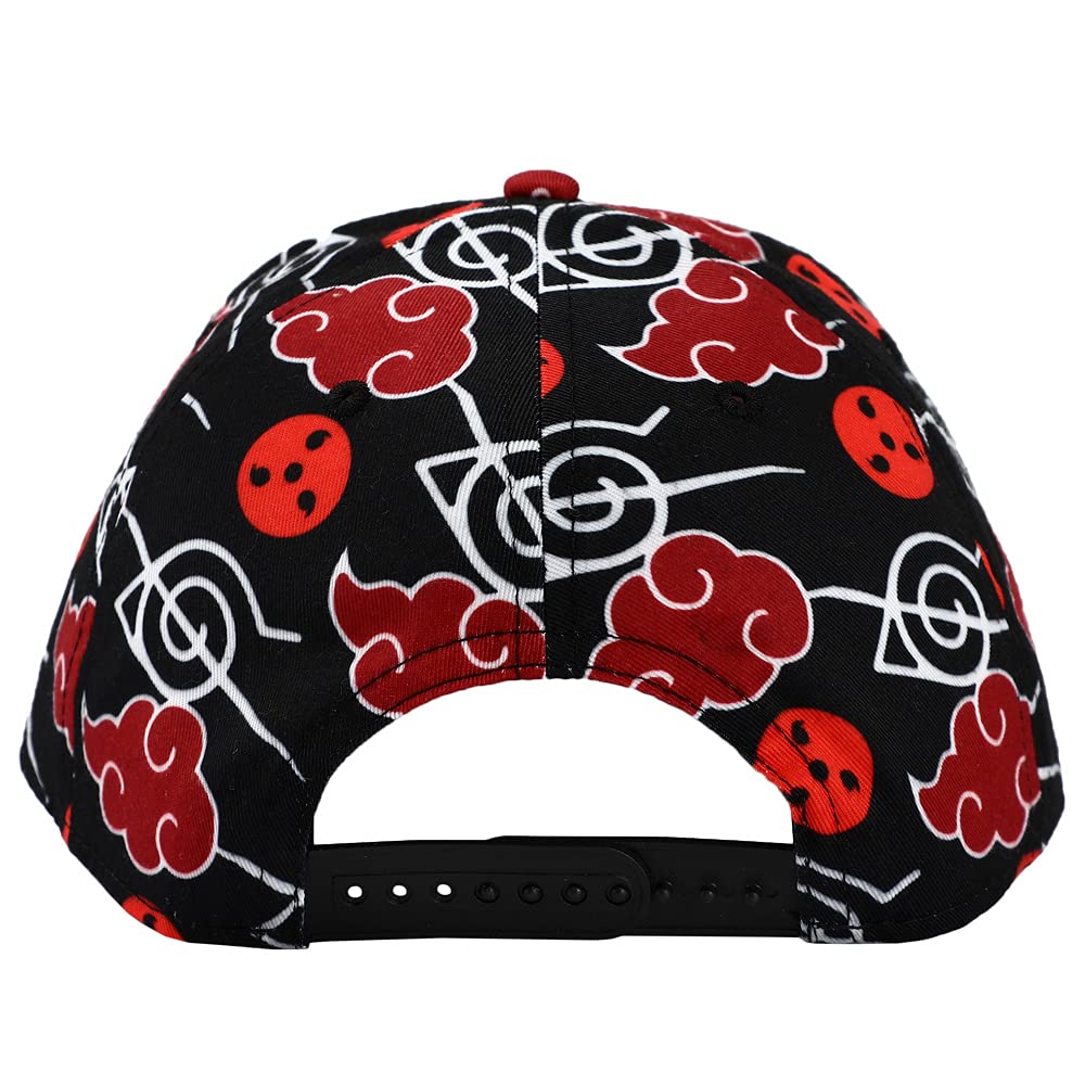 Naruto Itachi Sharingan Sublimated PolyTwill Baseball Cap Hat for Men Black