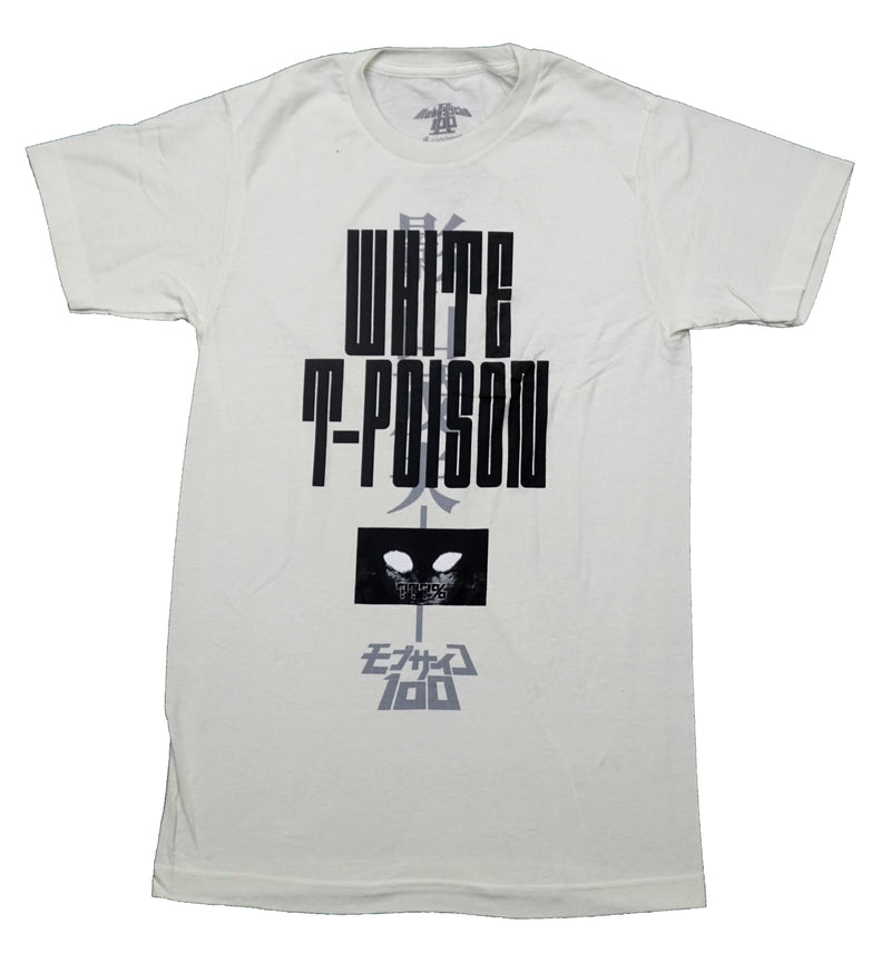 Mob Psycho Mens T-Shirt - 100 White T-Poison