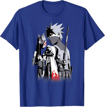 Naruto Shippuden Mens T-Shirt - Kakashi Story T-Shirt Group Image