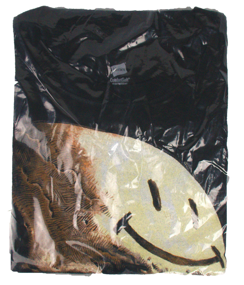Graphitti Designs Watchmen Skull Happy Face DEADSTOCK VINTAGE T-SHIRT NOS