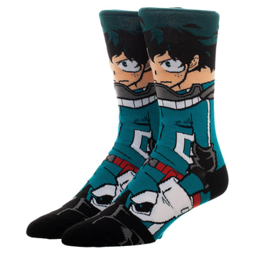 My Hero Academia Anime Character Izuku Casual Crew Socks for Men