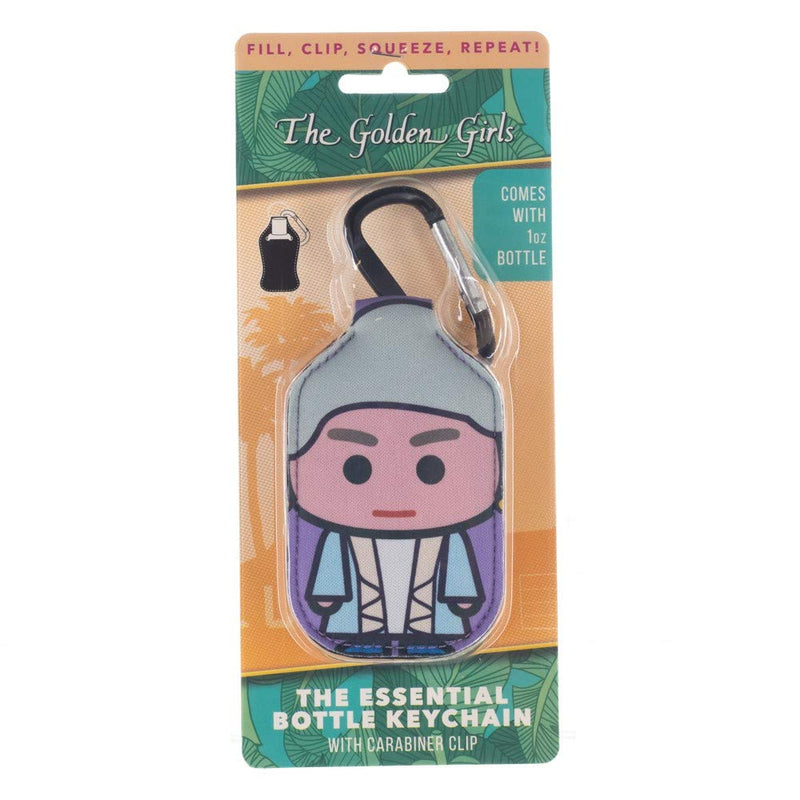 Golden Girls Dorothy Keychain with Hand Sanitizer Bottle Holder