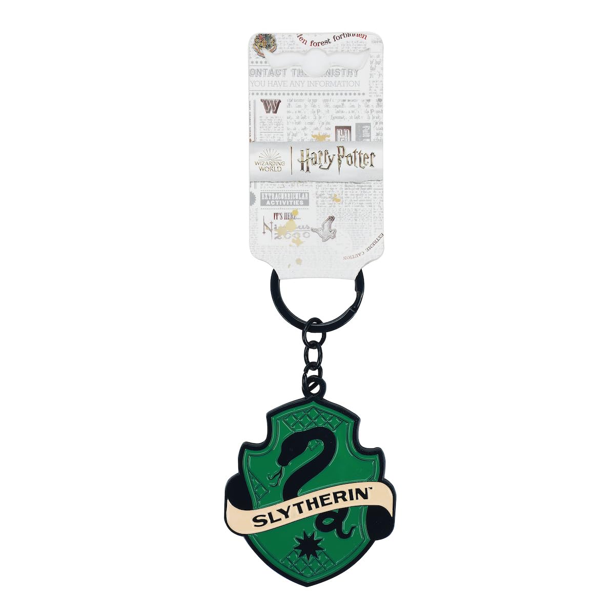 Harry Potter Slytherin Crest Enamel Filled Keychain