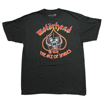 Motorhead Mens T-Shirt - Band Logo Over Album Ace of Spades
