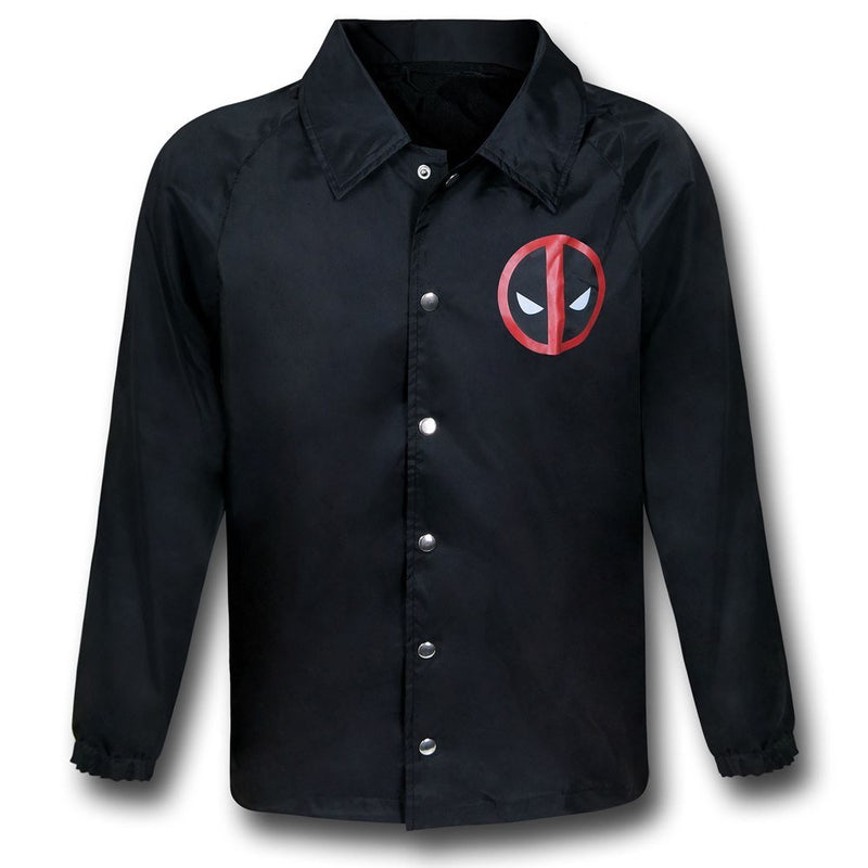 Marvel Deadpool Symbol Black Windbreaker