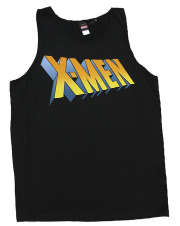 X-Men (Marvel Comics)  Mens Tank Top- 3D Word Logo Image