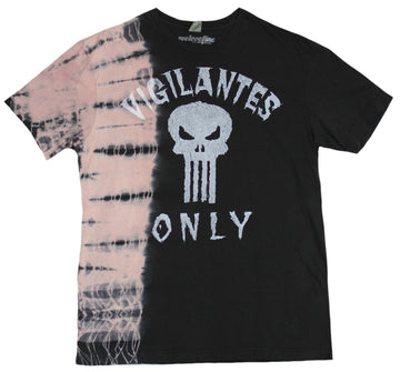 The Punisher (Marvel Comics) Mens T-Shirt - Vigilantes Only Skull logo