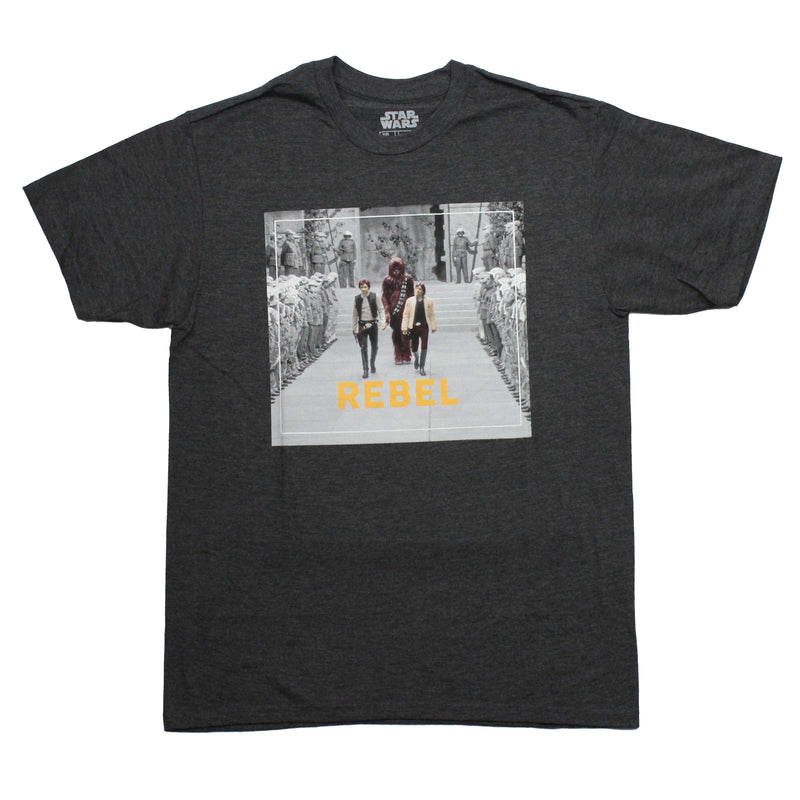 Star Wars Mens T-Shirt - Rebel Han Luke & Chewbacca Awards