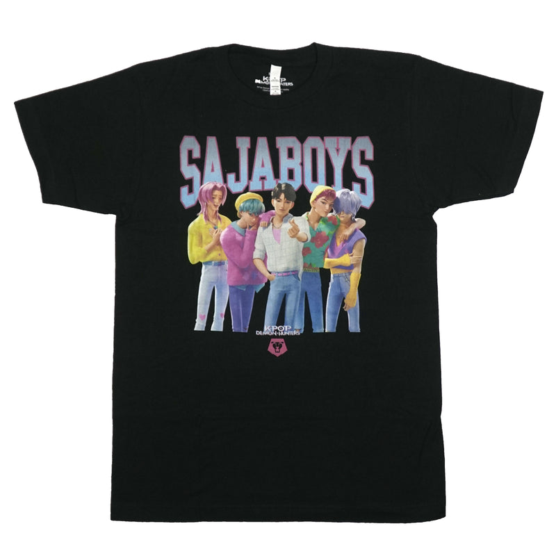 KPop Demon Hunters Mens T-Shirt - Saja Boys Group Under Name