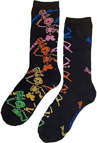 Ripple Junction Grateful Dead 2 Pack Dancing Bears and Skeletons Adult Crew Socks