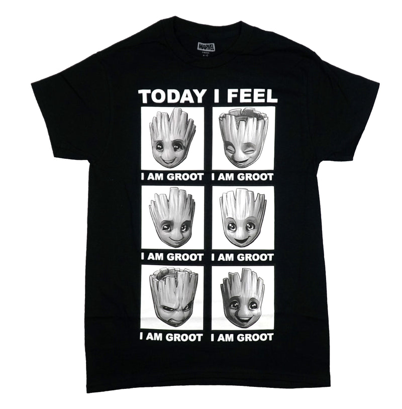 Guardians of the Galaxy Mens T-Shirt - Groot Today I Feel I am Boxes