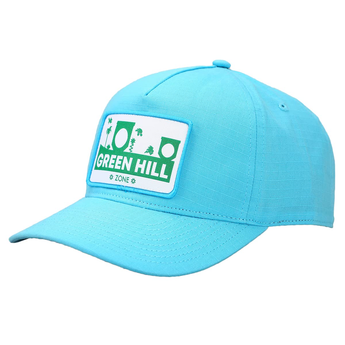 Bioworld Sonic The Hedgehog Green Hill Zone Sky Blue Snapback Hat